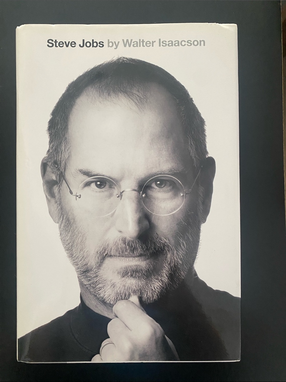 Steve Jobs by Walter Isaacson — Hardcover Biography in Black & White